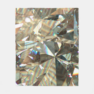 Gelaagde textuur, driehoekige diamant of kristalsh fleece deken