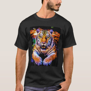Gelaagde tijger t-shirt