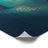 Gelaagde Transparante Raster Behang - High Tech Poster (Hoek)