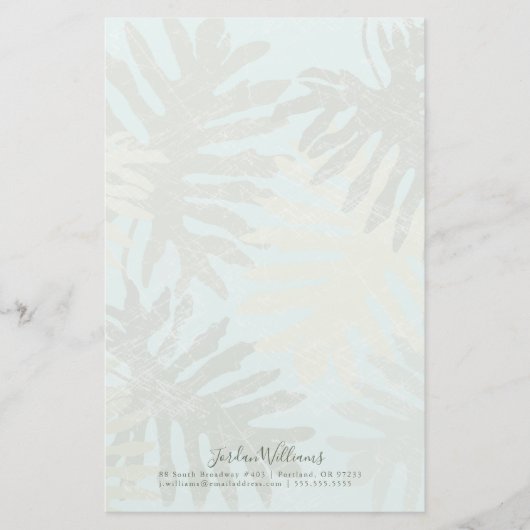 Gelaagde tropische bladeren briefpapier (Voorkant)