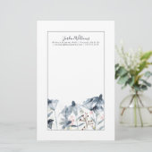 Gelaagde tuinen - Waterverf bloemen Briefpapier (Staand voorkant)