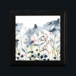 Gelaagde tuinen - Waterverf bloemen Cadeaudoosje<br><div class="desc">Gelaagde tuinen II van Grace Popp. Met een tuin van waterverf bloemen in voornamelijk grijze en blauwe plekken.</div>