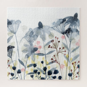 Gelaagde tuinen - Waterverf bloemen Legpuzzel