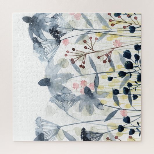 Gelaagde tuinen - Waterverf bloemen Legpuzzel (Verticaal)