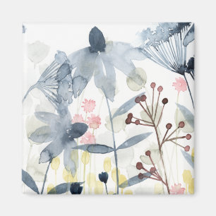 Gelaagde tuinen - Waterverf bloemen Magneet