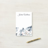 Gelaagde tuinen - Waterverf bloemen Post-it® Notes (Op bureau)