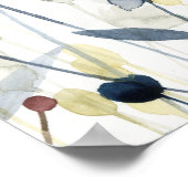 Gelaagde tuinen - Waterverf bloemen Poster (Hoek)