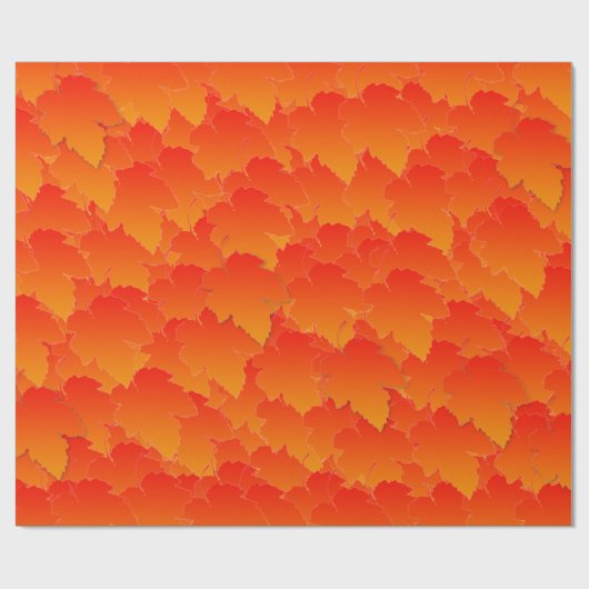 Gelaagde valbladeren cadeaupapier (Vlak)