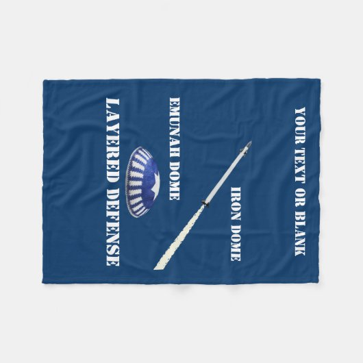 Gelaagde verdediging fleece deken (Voorkant (Horizontaal))