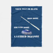 Gelaagde verdediging fleece deken (Voorkant)