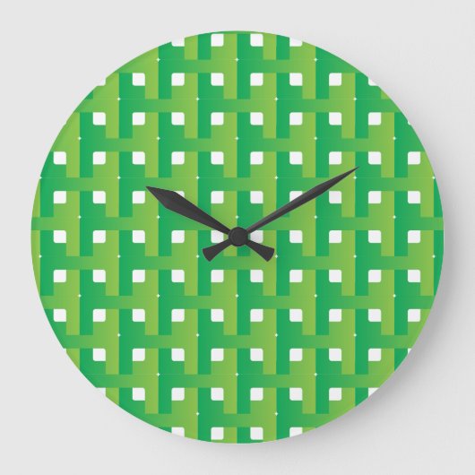 Gelaagde verloopgroene kleur grote klok (Voorkant)
