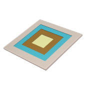 Gelaagde vierkantjes uit de midden van de eeuw - t tegeltje (Zijkant)