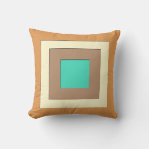 Gelaagde vierkantjes uit het midden van de eeuw - kussen