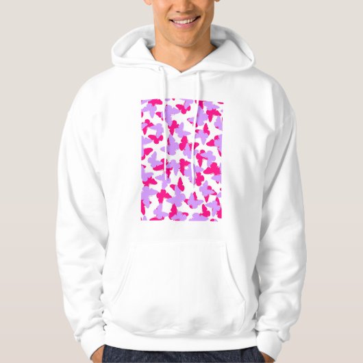 Gelaagde vlinders hoodie (Voorkant)