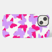 Gelaagde vlinders iPhone hoesje (Achterkant horizontaal)