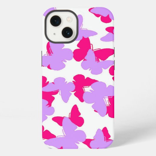 Gelaagde vlinders iPhone hoesje (Achterkant)