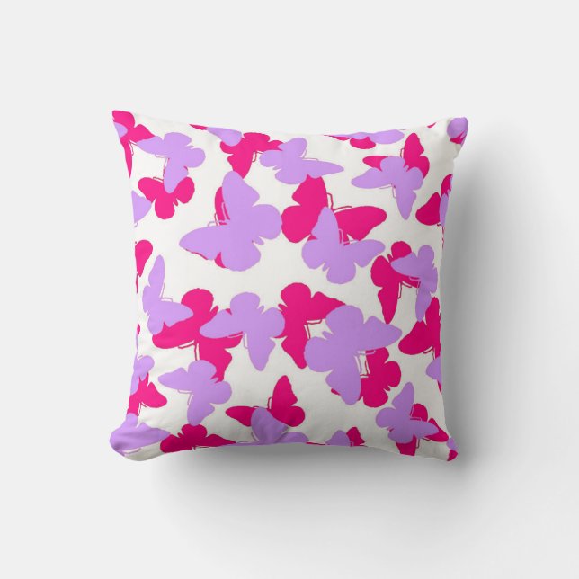 Gelaagde vlinders kussen (Voorkant)