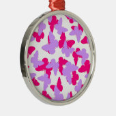 Gelaagde vlinders metalen ornament (Rechts)
