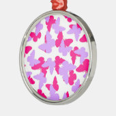 Gelaagde vlinders metalen ornament (Links)