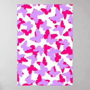 Gelaagde vlinders poster