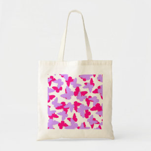 Gelaagde vlinders tote bag