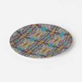 Gelaagde vormgeving papieren bordje (Gekanteld)