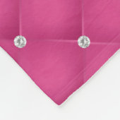 Gelaagde warmroze faux Rhinestone-handstandaard Fleece Deken (Hoek)