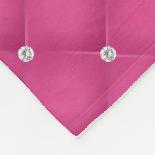 Gelaagde warmroze faux Rhinestone-handstandaard Fleece Deken (Hoek)