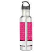 Gelaagde warmroze faux Rhinestone-handstandaard Waterfles (Achterkant)