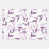 Gelaagde Waterverf bladeren patroon Inpakpapier Vel (Voorkant 3)