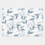 Gelaagde Waterverf bladeren patroon Inpakpapier Vel (Voorkant 2)