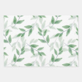 Gelaagde Waterverf bladeren patroon Inpakpapier Vel (Voorkant)