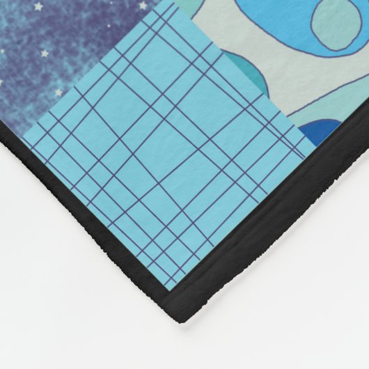 Gelaagde Wereldkaart Fleece Deken (Hoek)