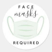 Gelaatsmasker vereist label