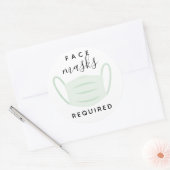 Gelaatsmasker vereist label (Envelop)