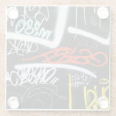 gelabeld glazen onderzetter (Achterkant)