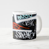 gelabeld grote koffiekop (Voorkant rechts)