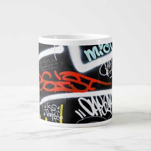 gelabeld grote koffiekop (Voorkant)