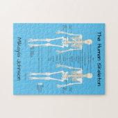 Gelabeld Humaan Skeleton Puzzle Legpuzzel (Horizontaal)