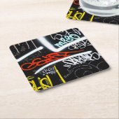 gelabeld kartonnen onderzetters (Schuin)