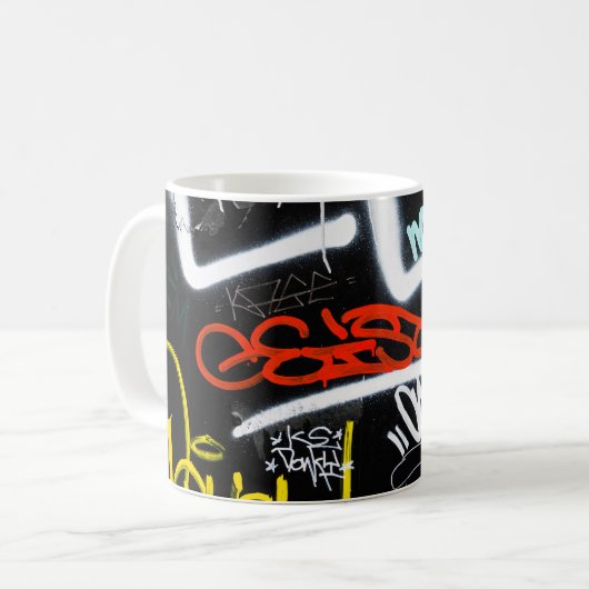 gelabeld koffiemok (Voorkant links)