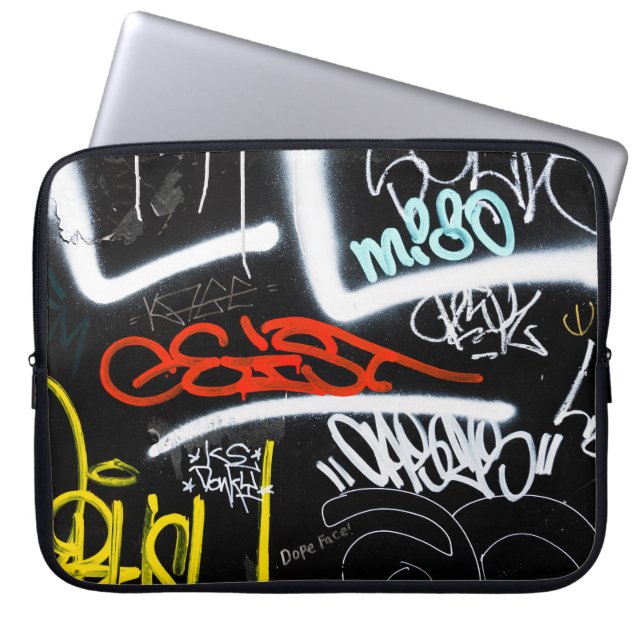 gelabeld laptop sleeve (Voorkant)