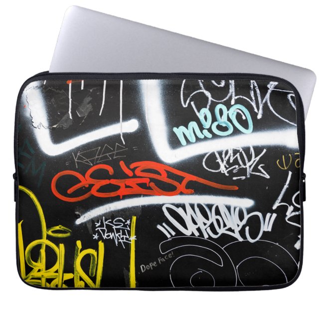 gelabeld laptop sleeve (Voorkant)