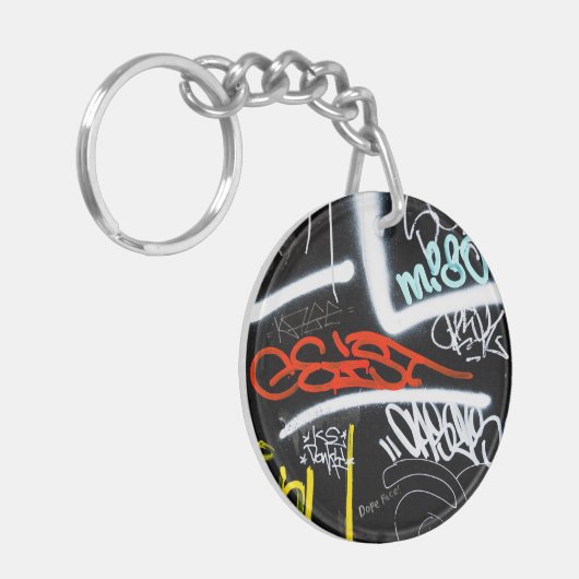 gelabeld sleutelhanger (Voorkant Links)