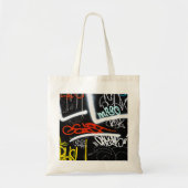 gelabeld tote bag (Voorkant)