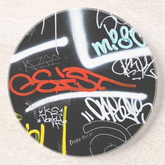 gelabeld zandsteen onderzetter (Voorkant)