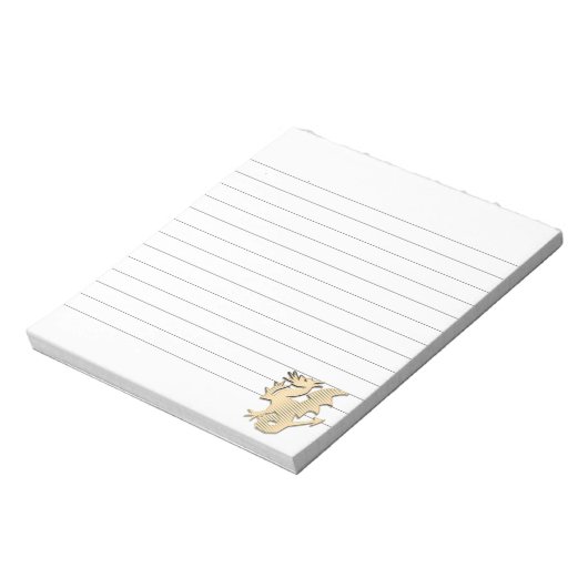 Gelabelde gestileerde draak notitieblok (Linkerzijde)