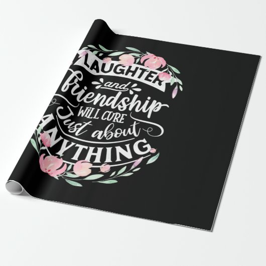 Gelach en vriendschap cadeaupapier (Uitgerold)