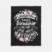 Gelach en vriendschap fleece deken (Voorkant)