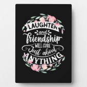 Gelach en vriendschap fotoplaat (voorkant)